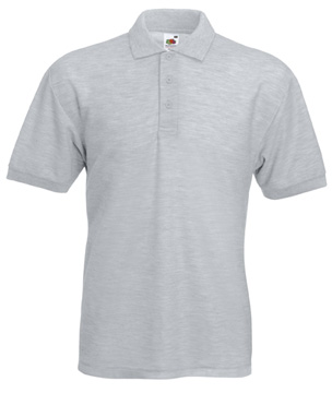 POLO 65/35 ( FRUIT OF THE LOOM ) grigio melange